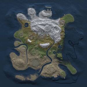 Thumbnail Rust Map: Procedural Map, Size: 3000, Seed: 1788918302, 10 Monuments