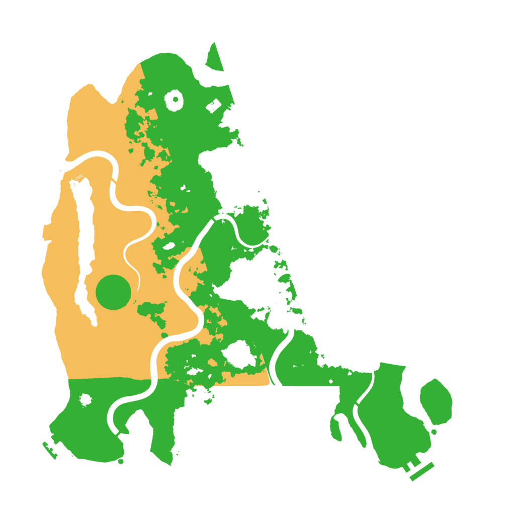 Biome Rust Map: Procedural Map, Size: 3850, Seed: 741525743