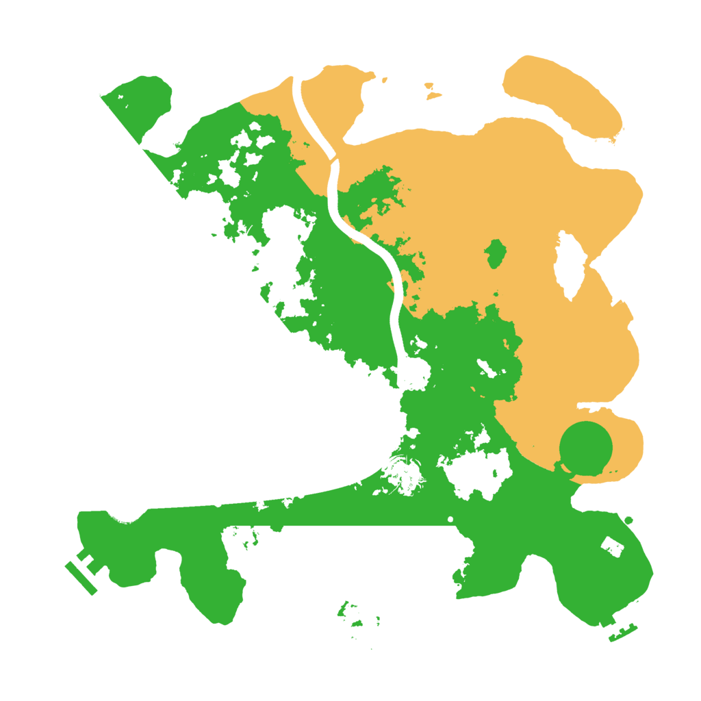 Biome Rust Map: Procedural Map, Size: 3500, Seed: 259590105