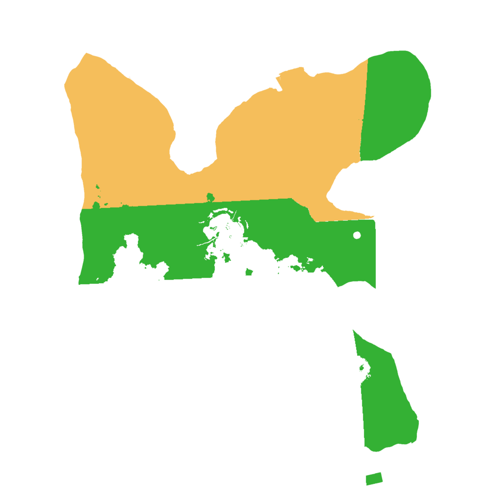 Biome Rust Map: Procedural Map, Size: 2000, Seed: 130078893