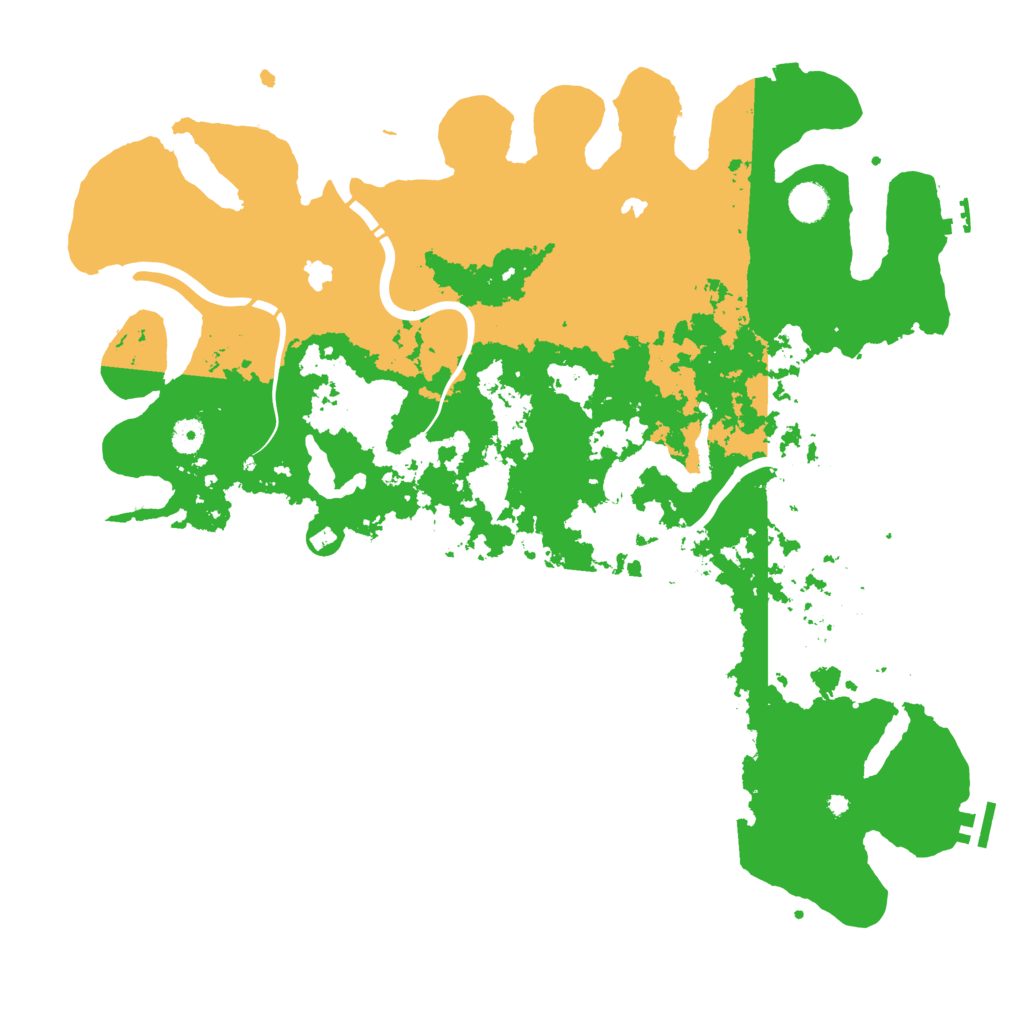 Biome Rust Map: Procedural Map, Size: 4500, Seed: 34456257