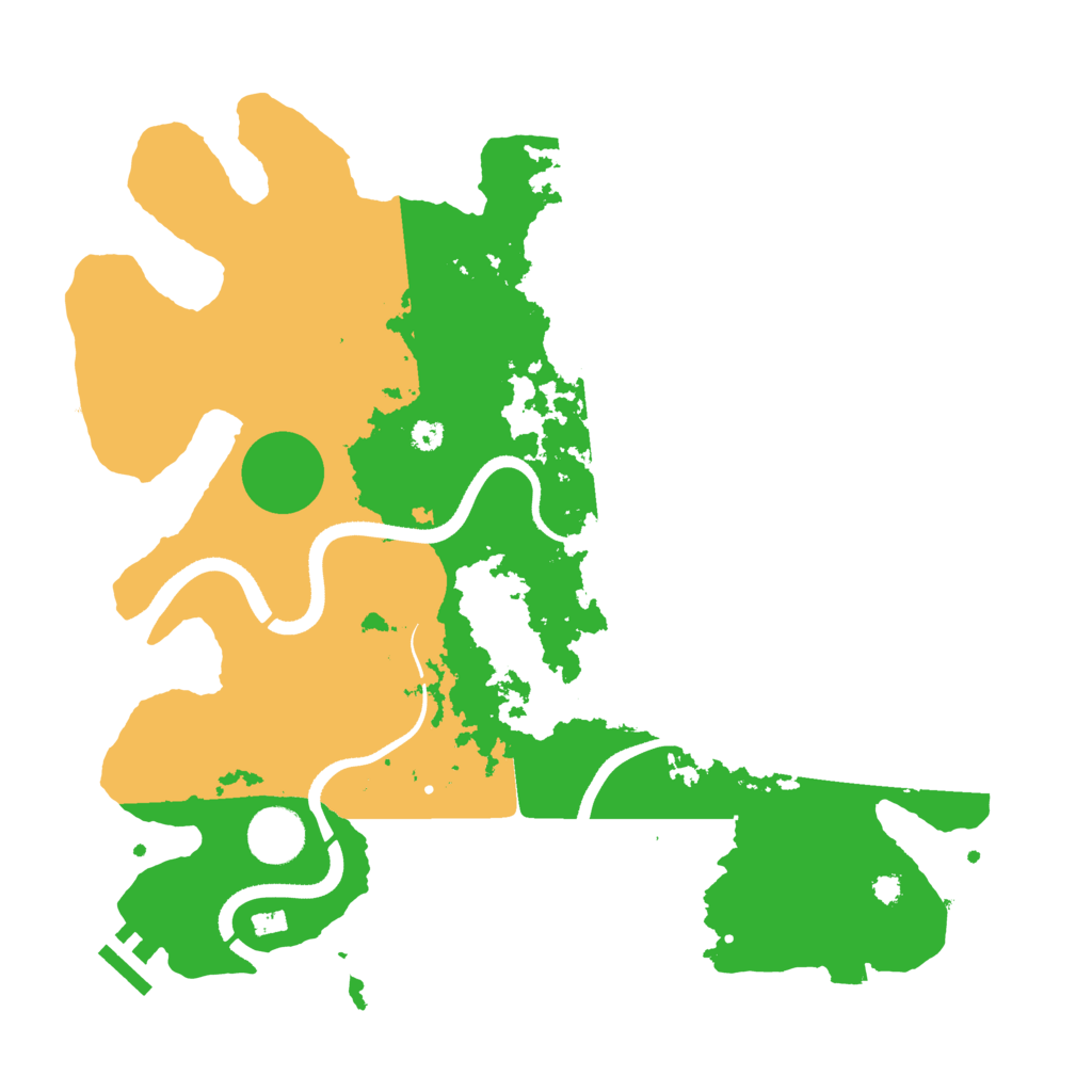 Biome Rust Map: Procedural Map, Size: 3500, Seed: 457020179