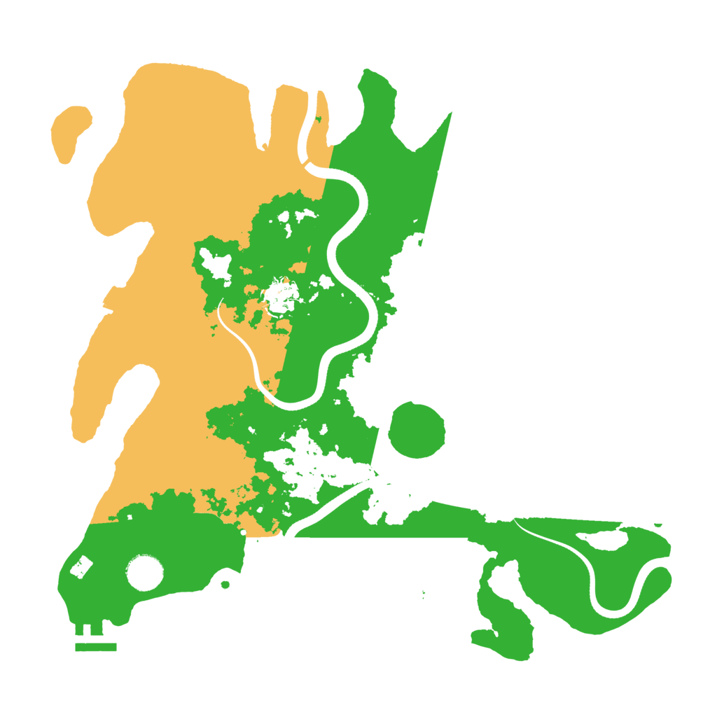 Biome Rust Map: Procedural Map, Size: 3500, Seed: 1586544951