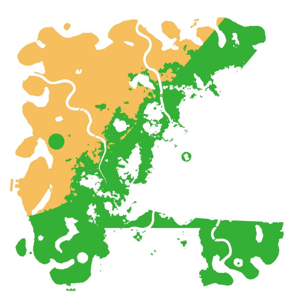 Biome Rust Map: Procedural Map, Size: 5000, Seed: 444112345