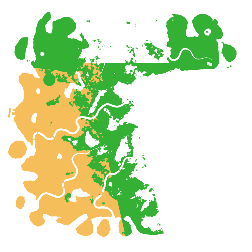 Biome Rust Map: Procedural Map, Size: 5500, Seed: 662901647