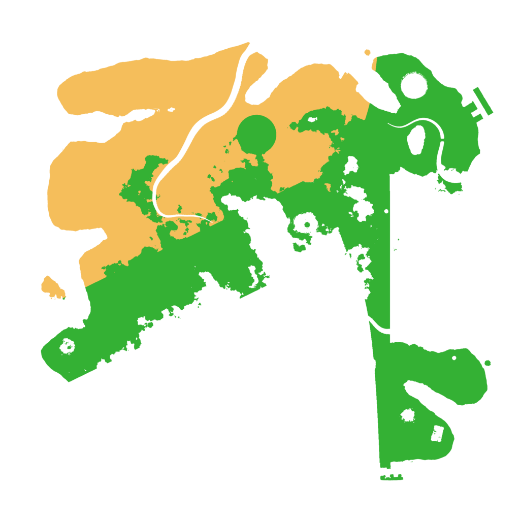 Biome Rust Map: Procedural Map, Size: 3500, Seed: 440019304