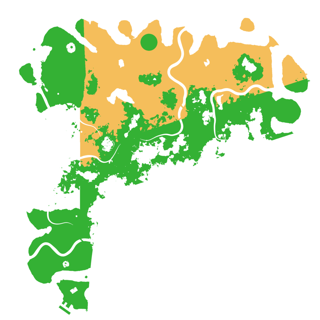 Biome Rust Map: Procedural Map, Size: 5000, Seed: 797818665