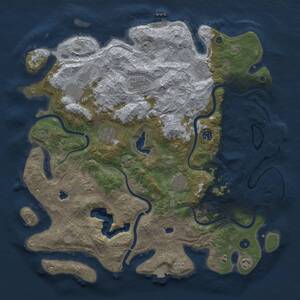 Thumbnail Rust Map: Procedural Map, Size: 4500, Seed: 1662075226, 15 Monuments
