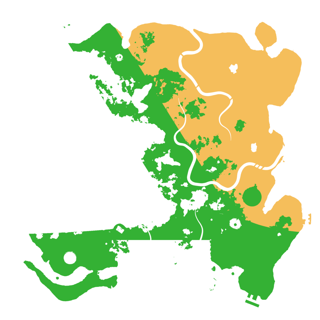 Biome Rust Map: Procedural Map, Size: 4500, Seed: 5678253