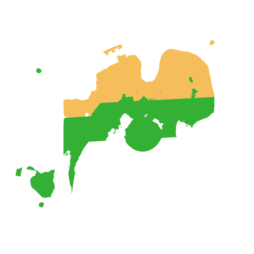 Biome Rust Map: Procedural Map, Size: 2000, Seed: 55000