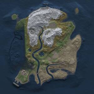 Thumbnail Rust Map: Procedural Map, Size: 3000, Seed: 29008, 11 Monuments