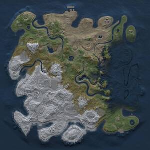 Thumbnail Rust Map: Procedural Map, Size: 4250, Seed: 315302116, 15 Monuments