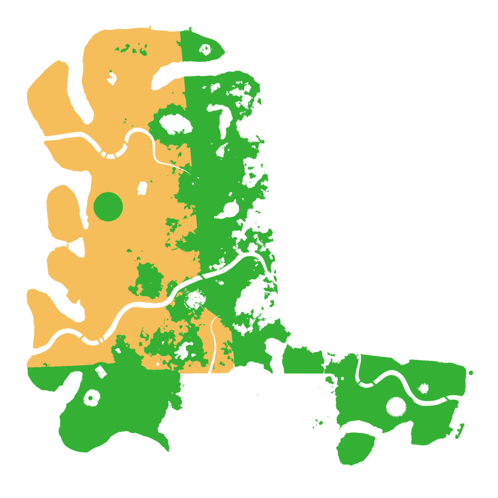Biome Rust Map: Procedural Map, Size: 4500, Seed: 536635492