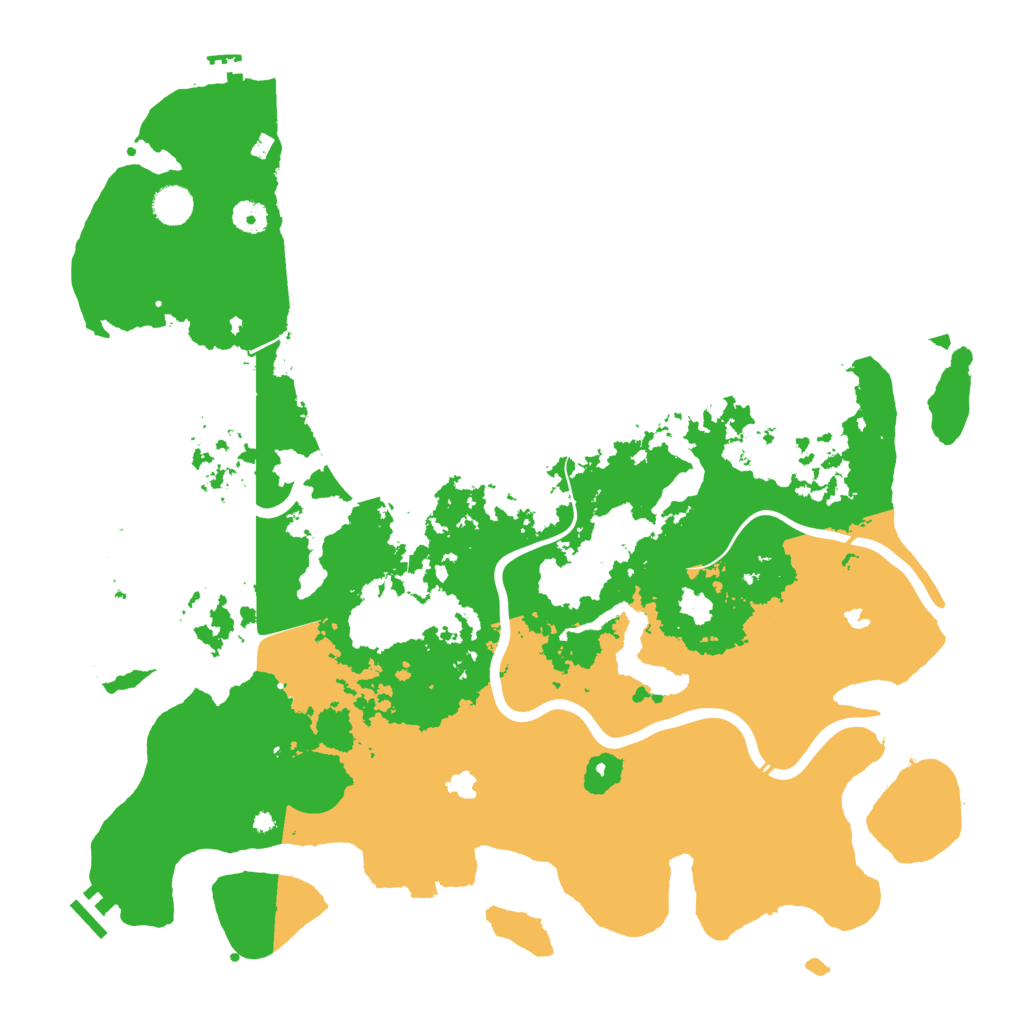 Biome Rust Map: Procedural Map, Size: 4500, Seed: 1393884811