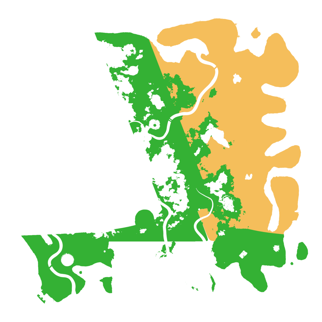 Biome Rust Map: Procedural Map, Size: 4500, Seed: 57223411
