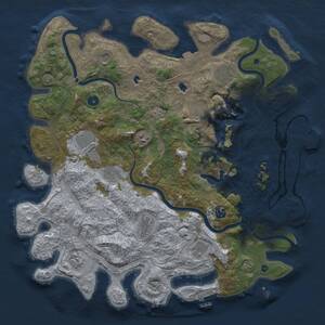 Thumbnail Rust Map: Procedural Map, Size: 4500, Seed: 978594, 17 Monuments