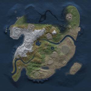 Thumbnail Rust Map: Procedural Map, Size: 2600, Seed: 1449324035, 9 Monuments