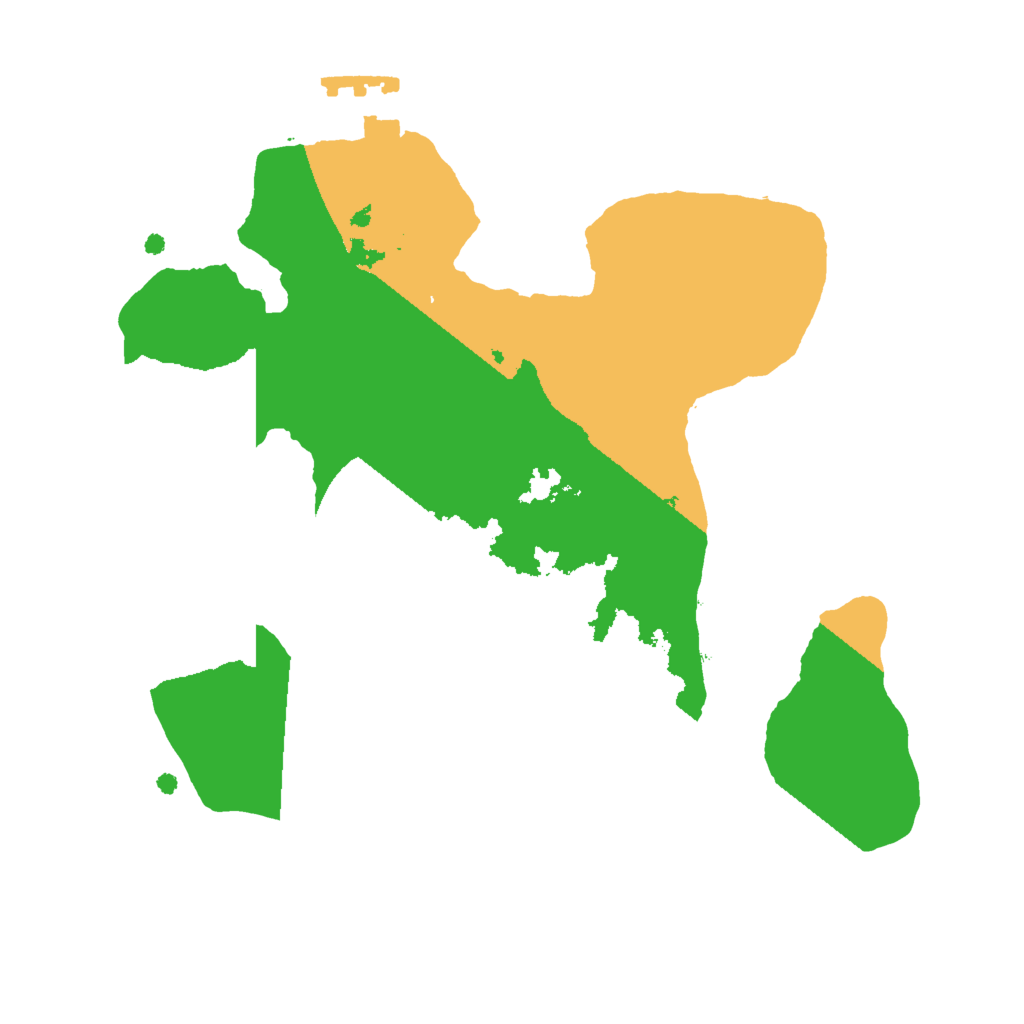 Biome Rust Map: Procedural Map, Size: 2000, Seed: 1983449985