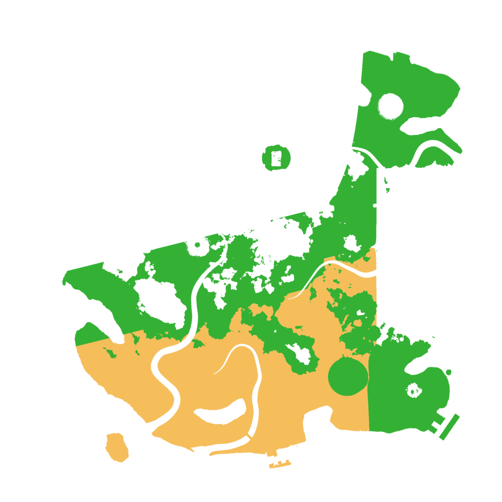 Biome Rust Map: Procedural Map, Size: 3500, Seed: 354922312