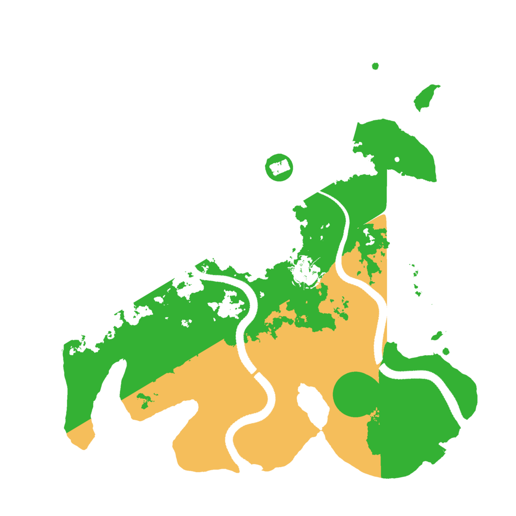 Biome Rust Map: Procedural Map, Size: 3000, Seed: 6614