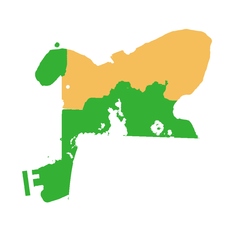 Biome Rust Map: Procedural Map, Size: 2000, Seed: 2019759957