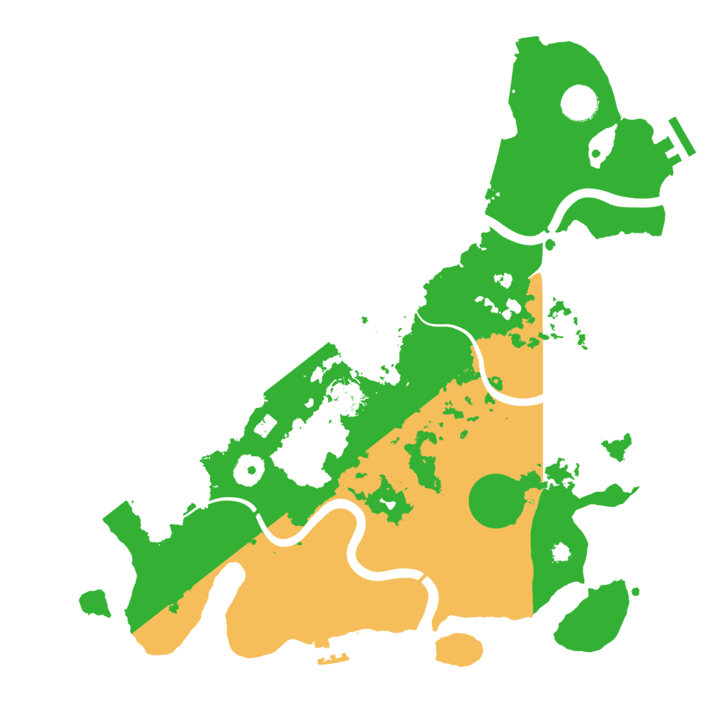 Biome Rust Map: Procedural Map, Size: 3500, Seed: 490517803