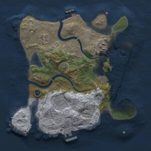 Thumbnail Rust Map: Procedural Map, Size: 2700, Seed: 1770638497, 10 Monuments