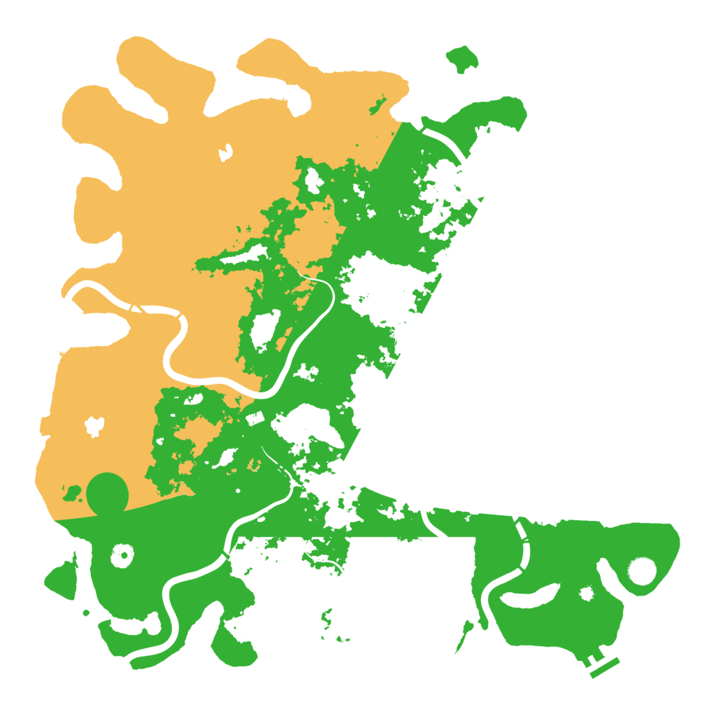 Biome Rust Map: Procedural Map, Size: 4500, Seed: 74257388