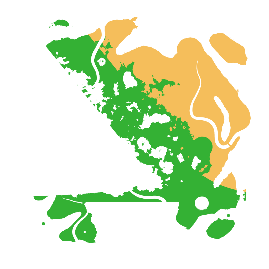 Biome Rust Map: Procedural Map, Size: 3500, Seed: 410591556