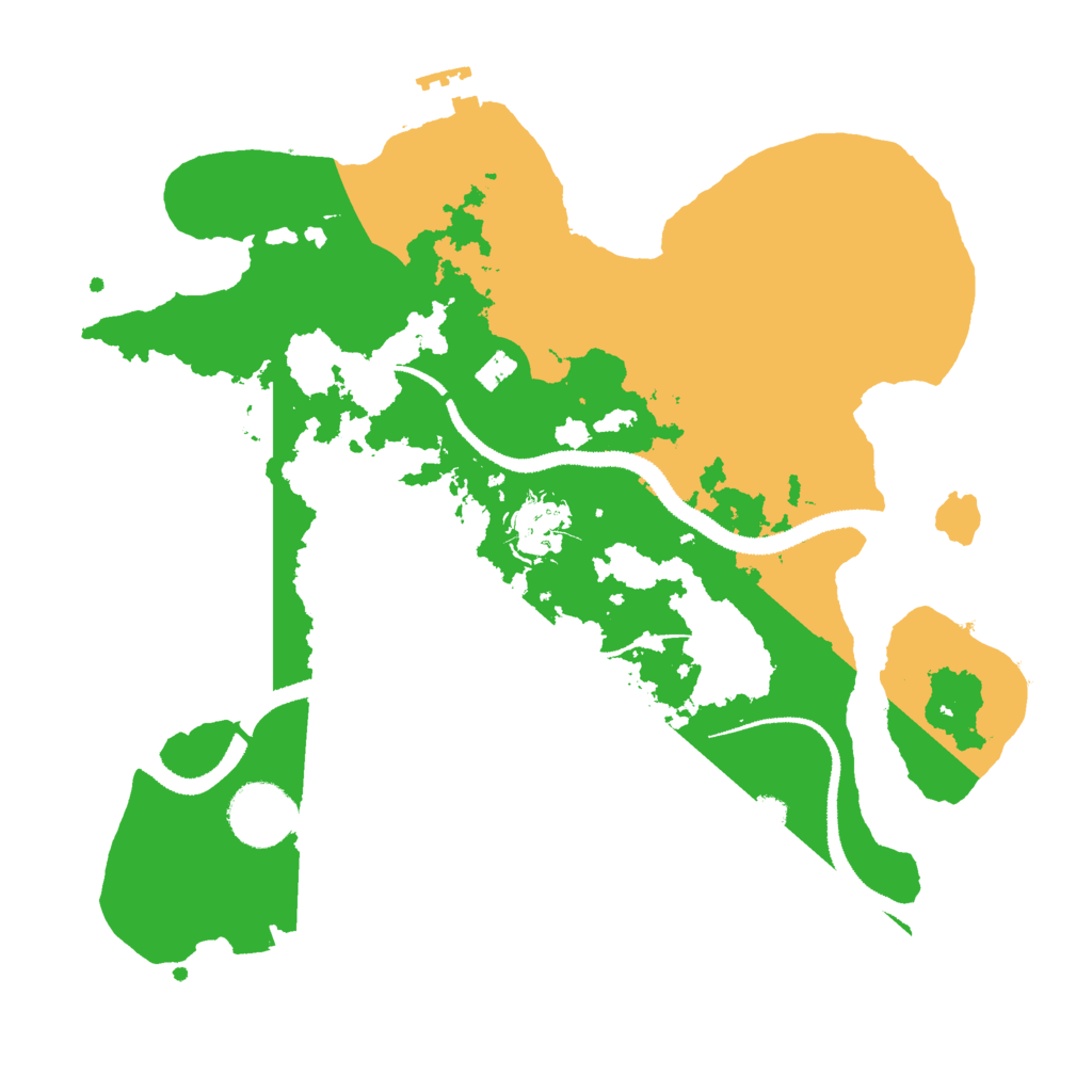 Biome Rust Map: Procedural Map, Size: 3000, Seed: 1358062020
