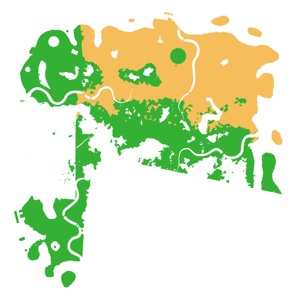 Biome Rust Map: Procedural Map, Size: 5000, Seed: 1386033799
