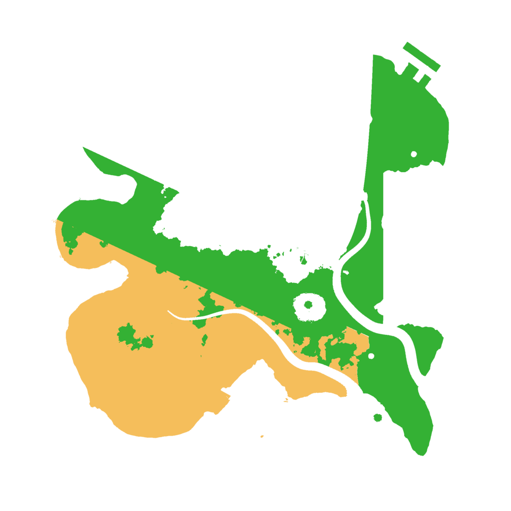 Biome Rust Map: Procedural Map, Size: 2500, Seed: 1273047397