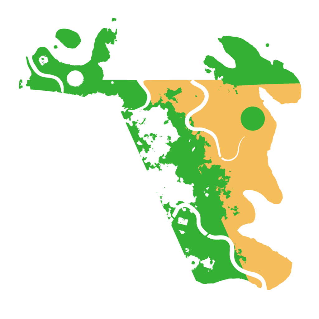Biome Rust Map: Procedural Map, Size: 3500, Seed: 229032382