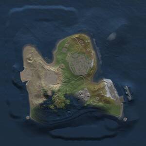 Thumbnail Rust Map: Procedural Map, Size: 1600, Seed: 335050752, 4 Monuments