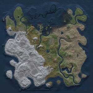 Thumbnail Rust Map: Procedural Map, Size: 4250, Seed: 380418316, 16 Monuments