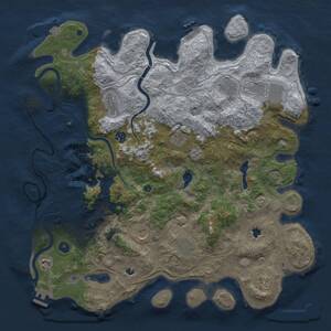 Thumbnail Rust Map: Procedural Map, Size: 4500, Seed: 1585898570, 16 Monuments