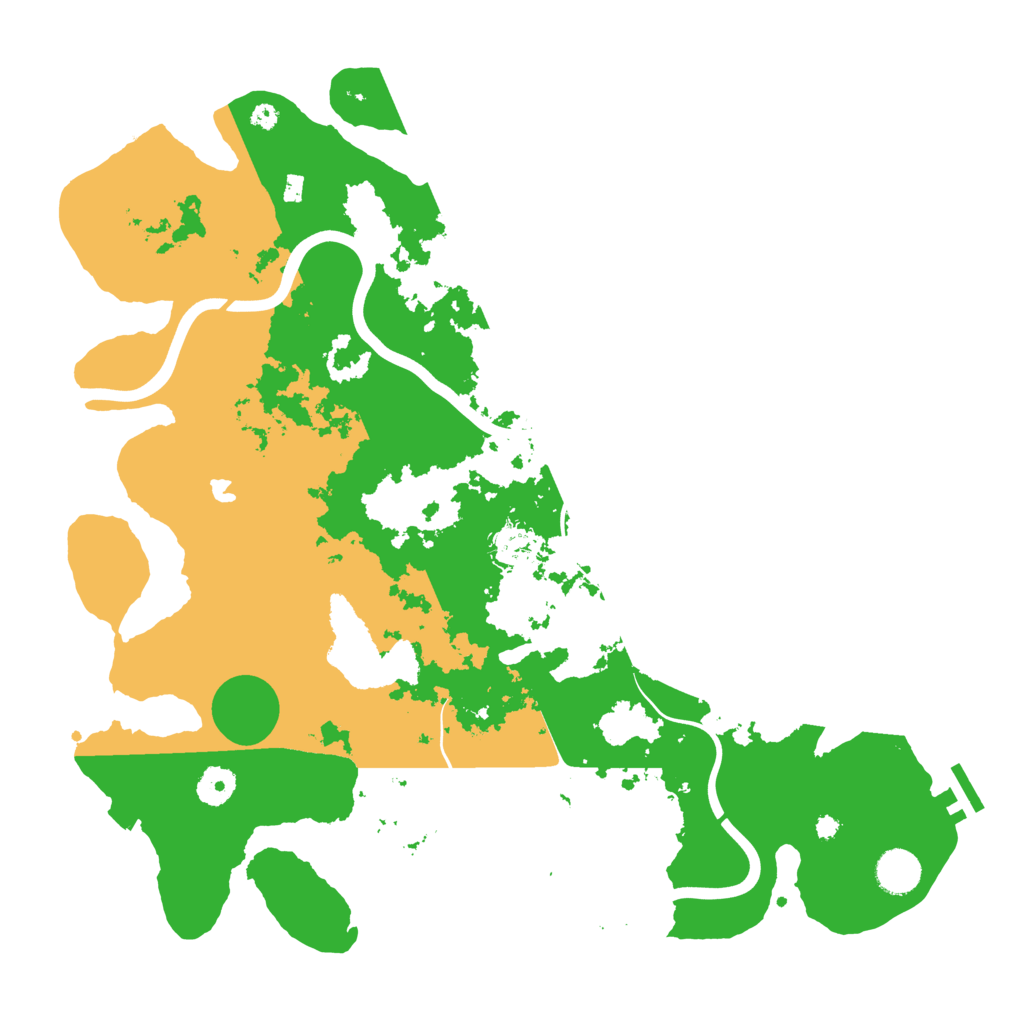 Biome Rust Map: Procedural Map, Size: 4000, Seed: 1343132461