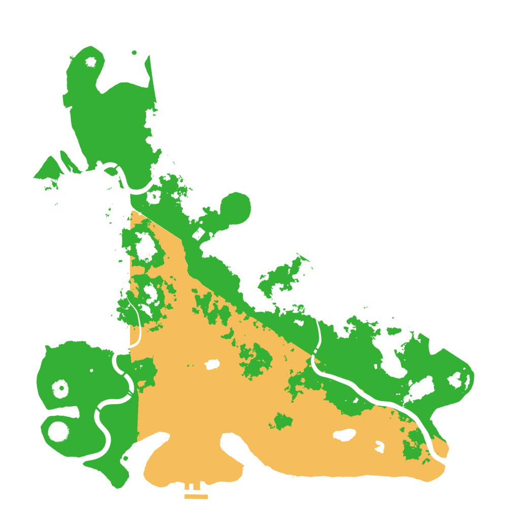 Biome Rust Map: Procedural Map, Size: 4500, Seed: 20050117