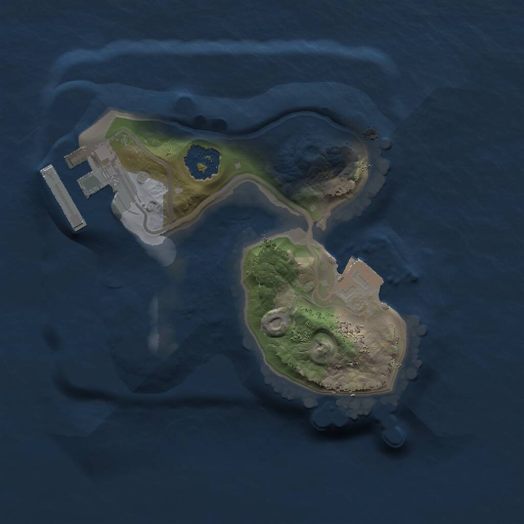 Rust Map: Procedural Map, Size: 1500, Seed: 339, 2 Monuments