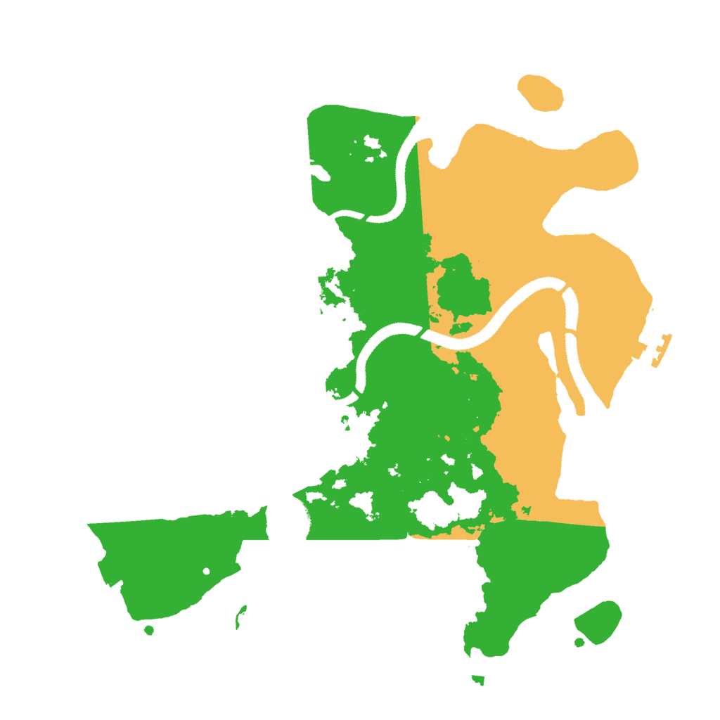 Biome Rust Map: Procedural Map, Size: 3000, Seed: 879421005