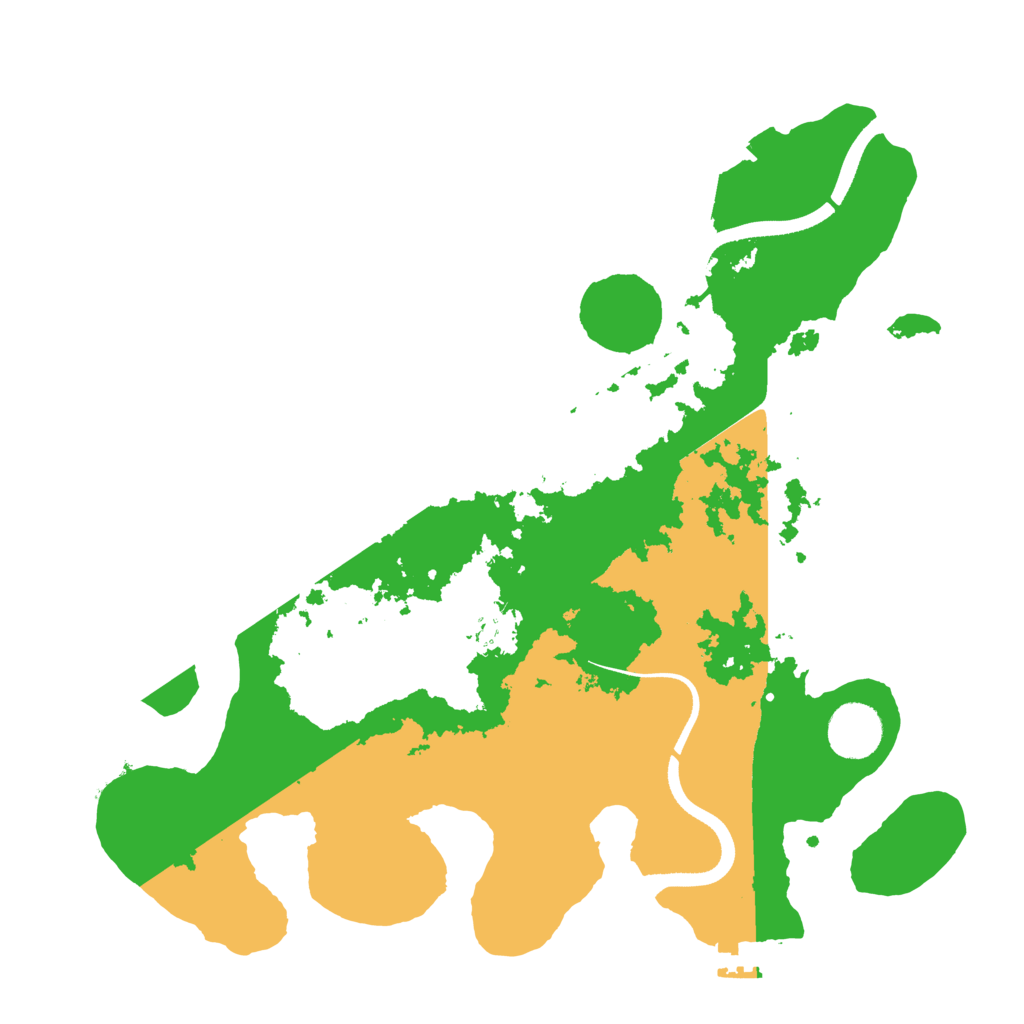 Biome Rust Map: Procedural Map, Size: 3500, Seed: 6539