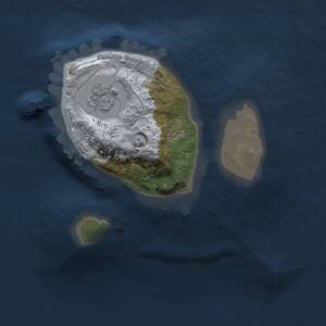Thumbnail Rust Map: Procedural Map, Size: 1350, Seed: 1363318853, 2 Monuments