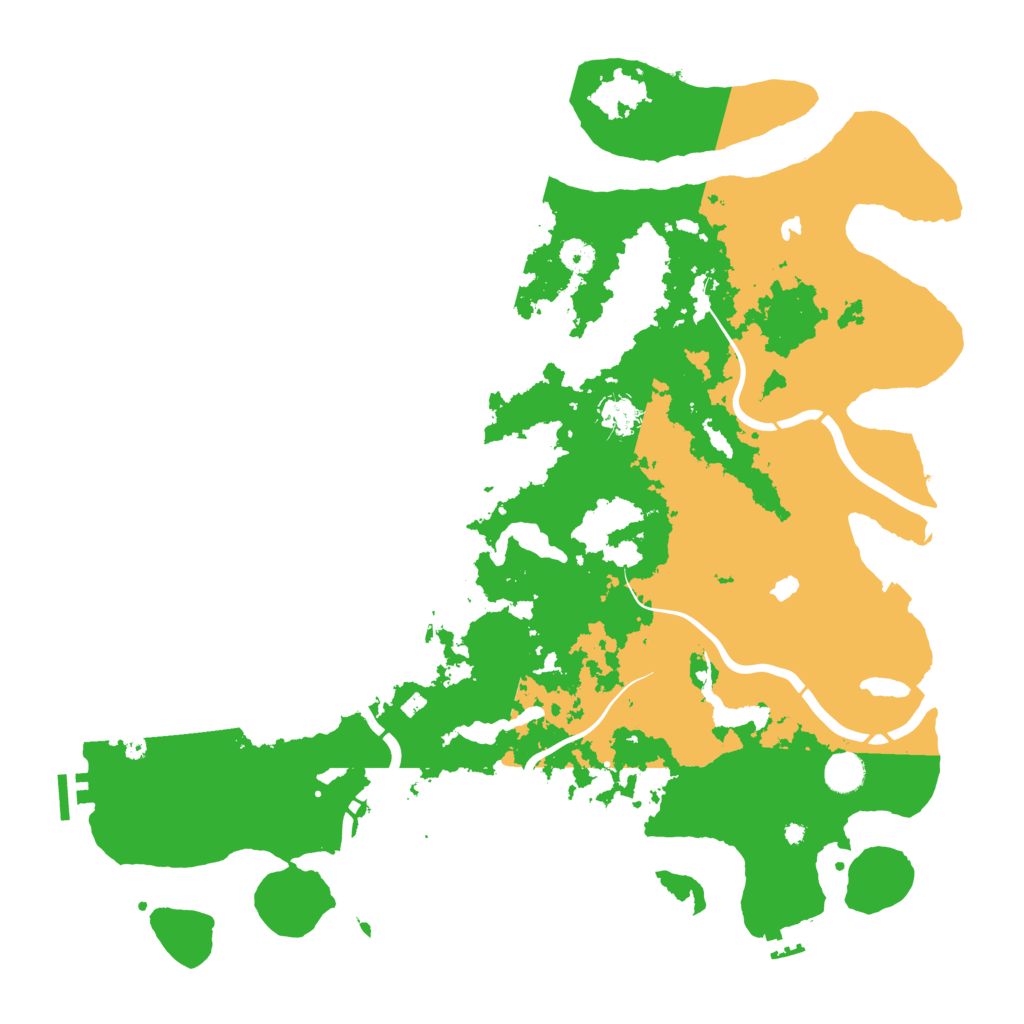 Biome Rust Map: Procedural Map, Size: 4500, Seed: 924115718