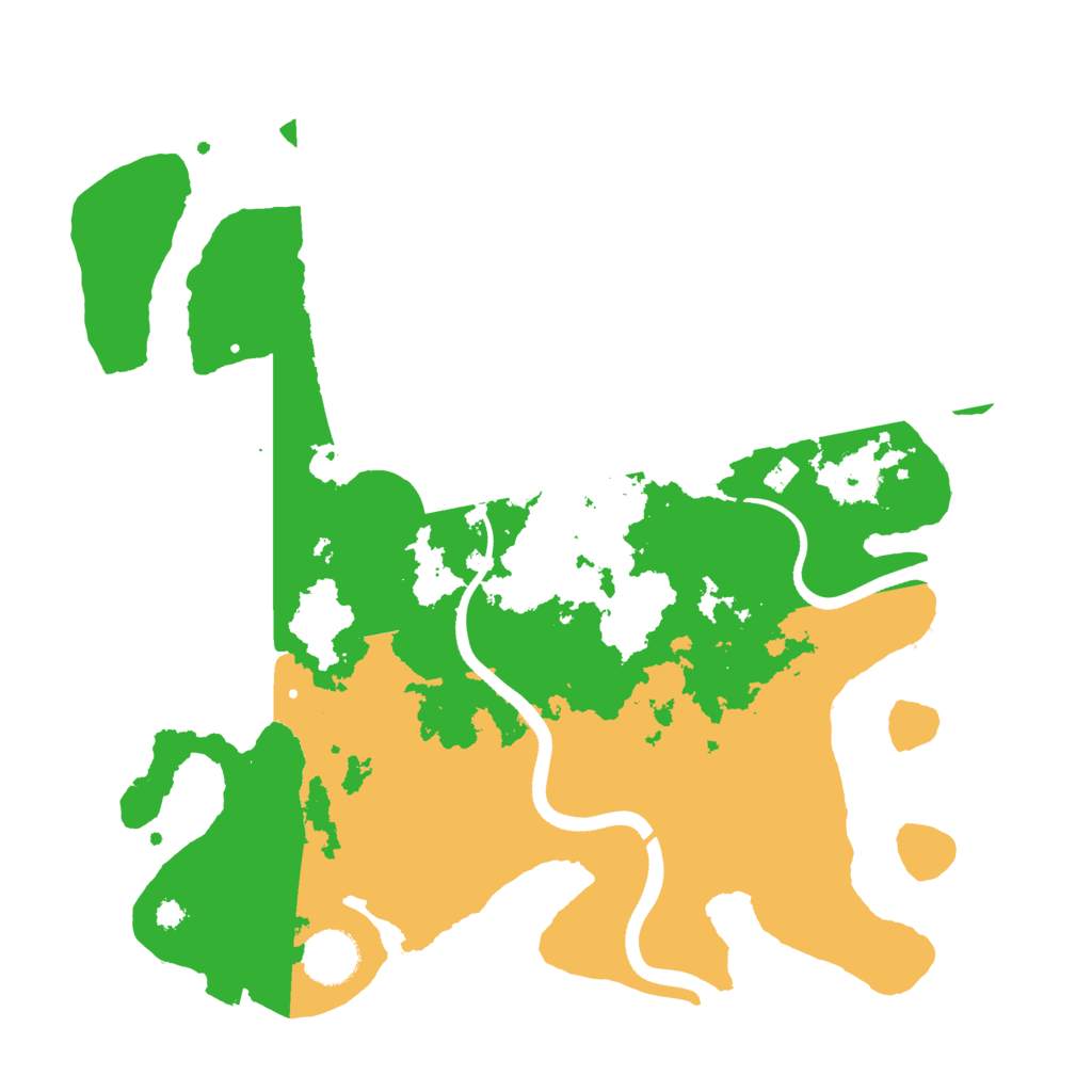 Biome Rust Map: Procedural Map, Size: 3500, Seed: 397984148