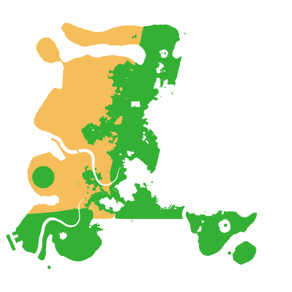 Biome Rust Map: Procedural Map, Size: 3500, Seed: 345357501