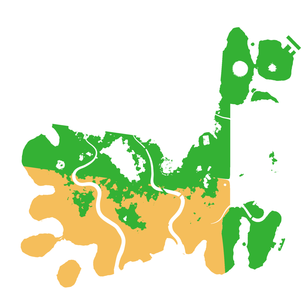 Biome Rust Map: Procedural Map, Size: 3500, Seed: 10021