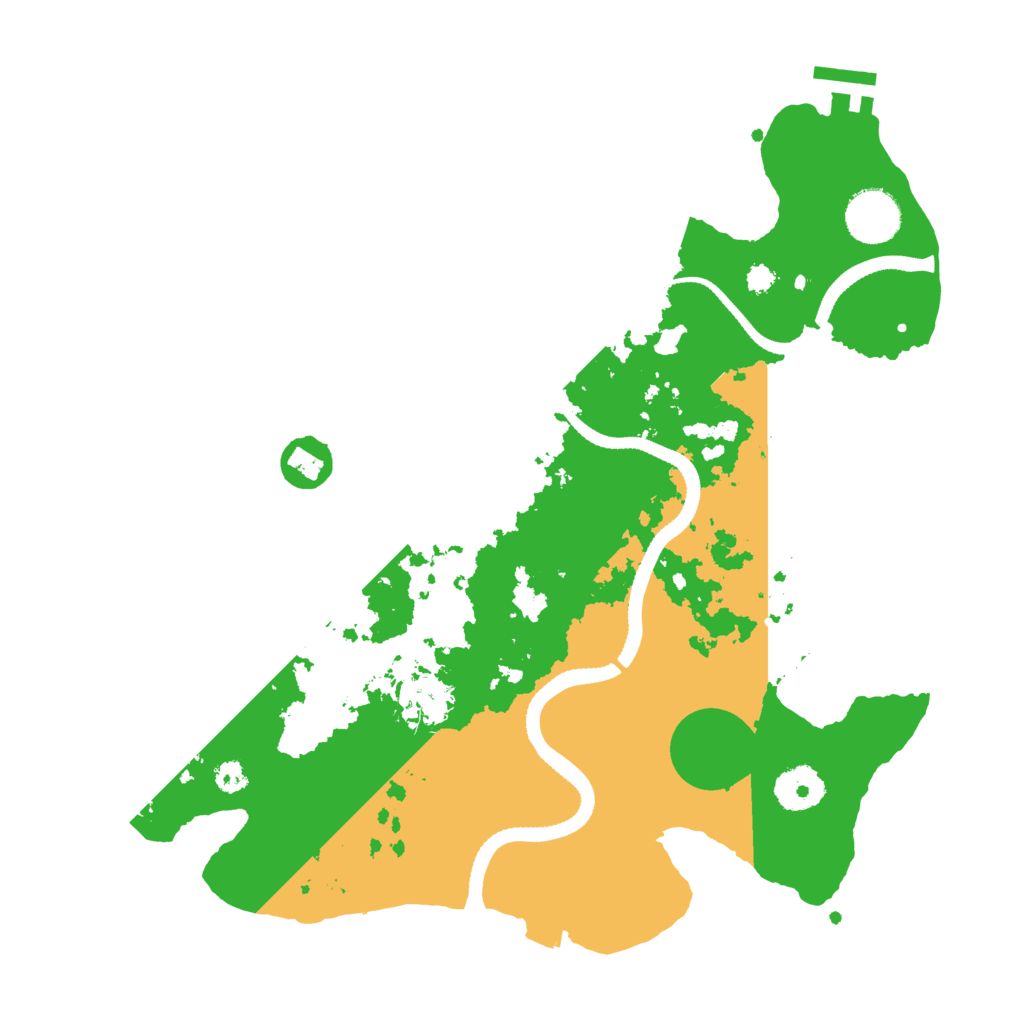 Biome Rust Map: Procedural Map, Size: 3300, Seed: 354345088