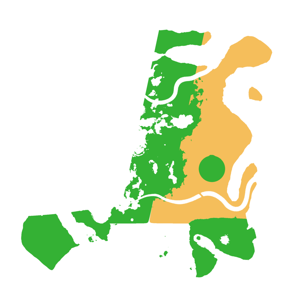 Biome Rust Map: Procedural Map, Size: 3000, Seed: 4938671