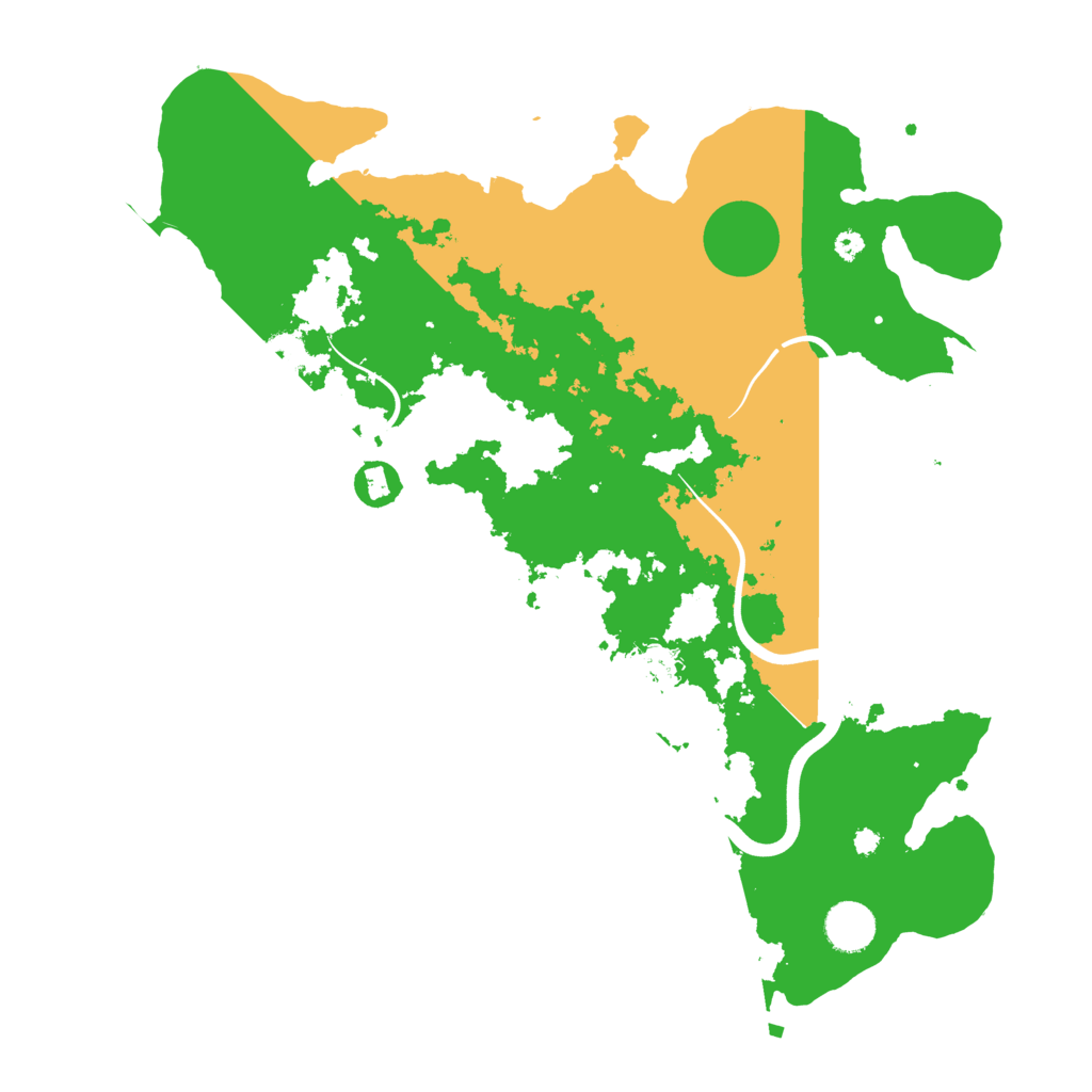 Biome Rust Map: Procedural Map, Size: 3800, Seed: 47684189