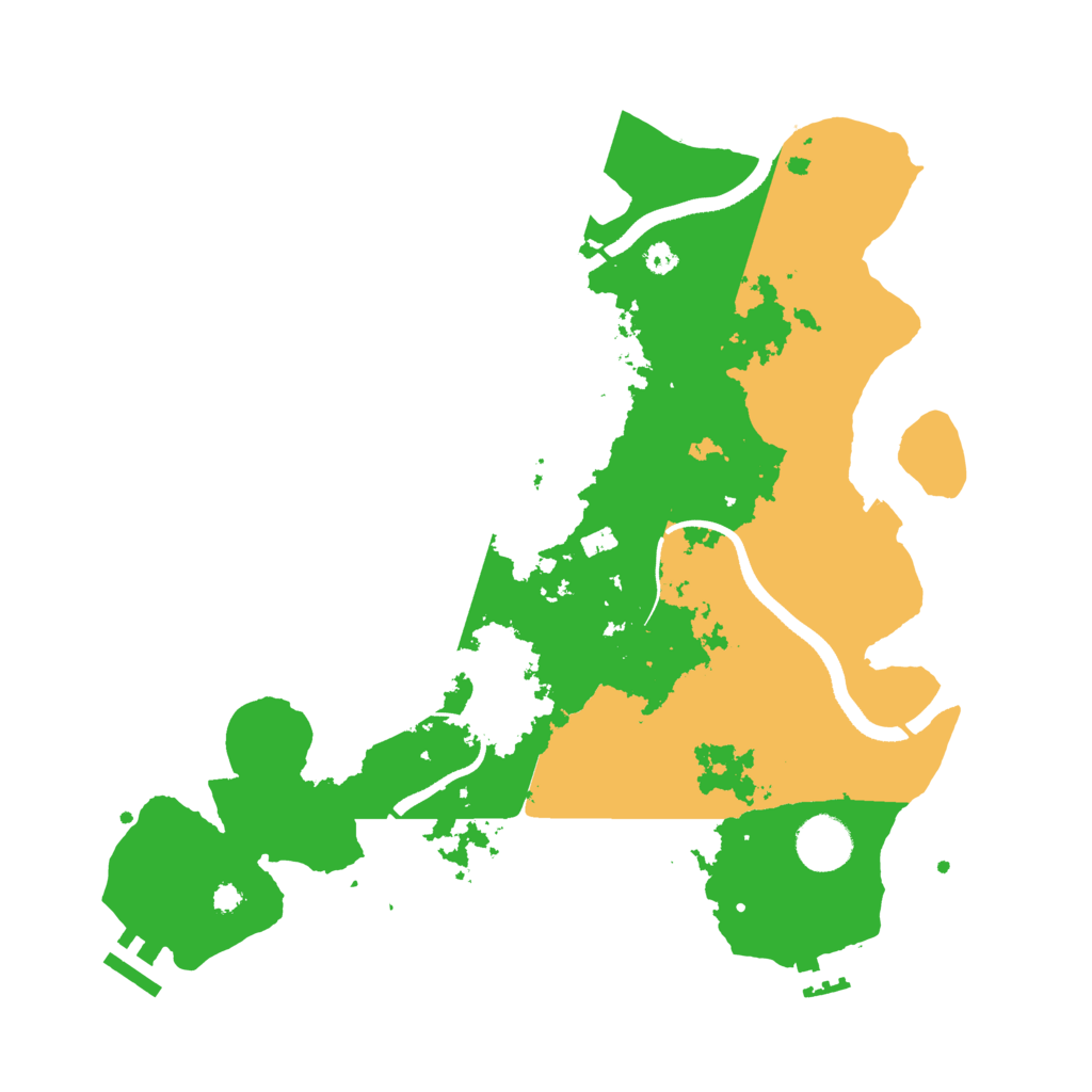 Biome Rust Map: Procedural Map, Size: 3500, Seed: 590083363